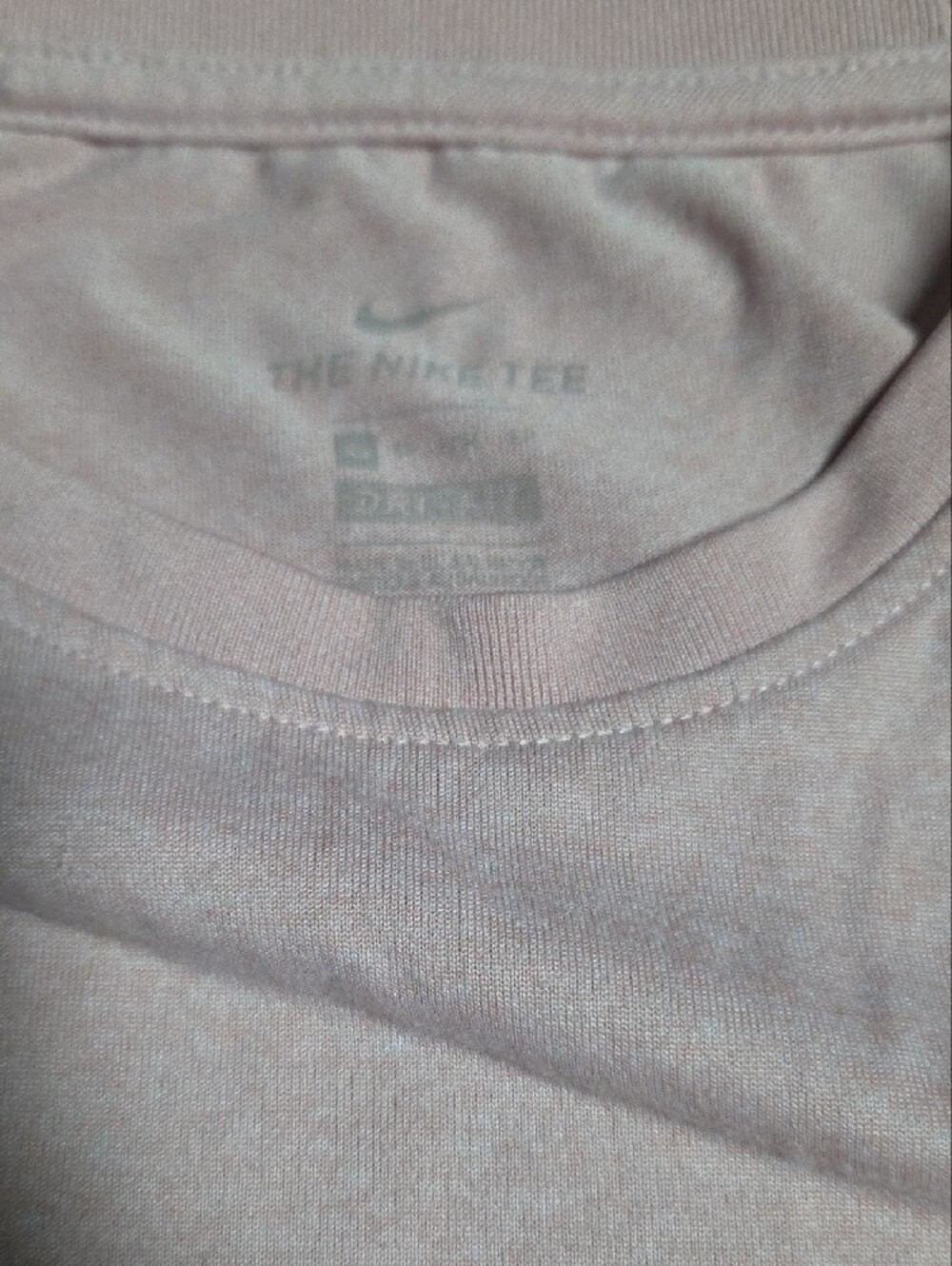 Nike Light Pink Athletic Tank with Black Swoosh - Picture 3 of 4